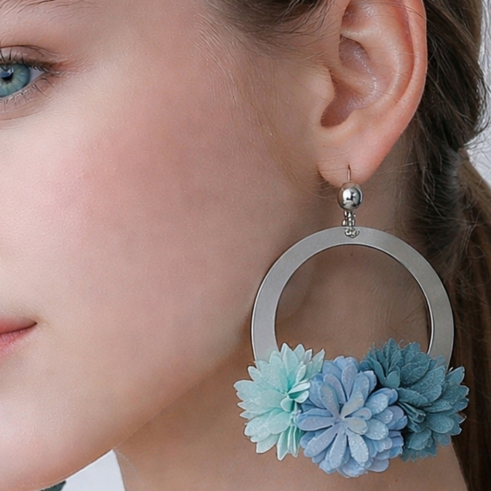 NWT Cottage Core floral earrings